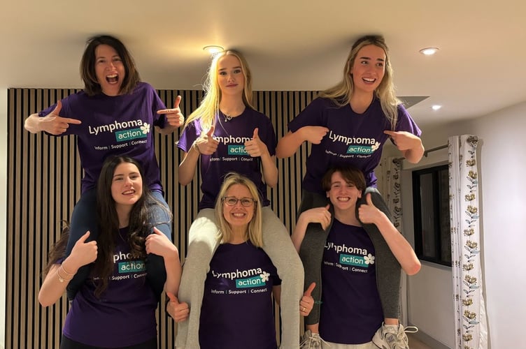 Family members Lisa, Victoria plus children Grace, Olivia, Evie and Samuel, will run in memory of their father and grandfather, Phil Tucker, who sadly passed away from lymphoma cancer