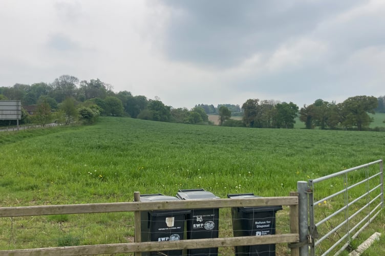 View Of Development Site On Watercombe Lane In Yeovil, Looking South Towards Bunford Heights.