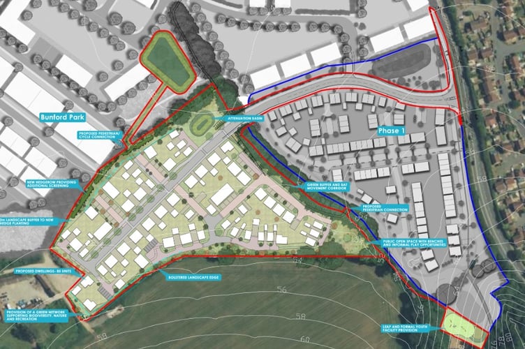 Plans For 85 Homes On Watercombe Lane In Yeovil. 