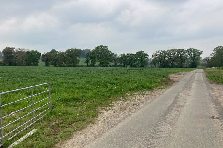 Planned Access For 185 Homes On Watercombe Lane In Yeovil.
