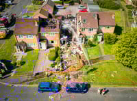 House destroyed in suspected gas explosion near Bristol