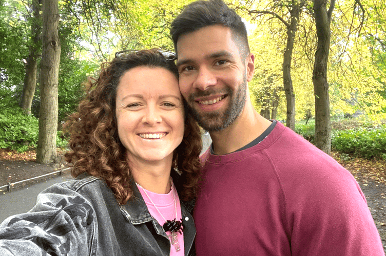 Rose Patterson-Veira with her husband, Dan.