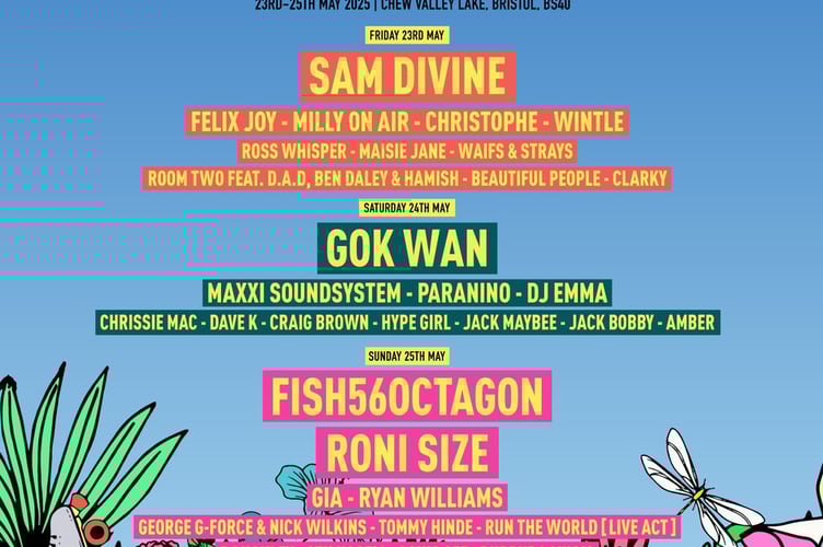 List of acts set to perform at Back to Mine's event at Chew Valley Lake from Friday May 23 to Sunday May 25.