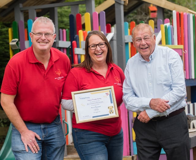 Local childminder awarded for supporting children with special needs