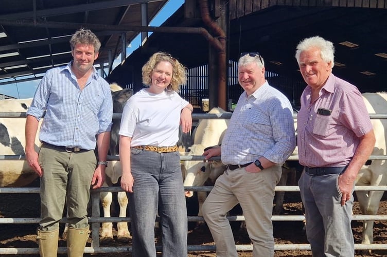 Anna Sabine met with Alistair Carmichael MP on Saturday May 3 on a visit to Landmark Farm in Wanstrow. 