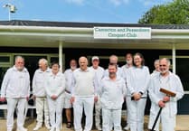 Camerton and Peasedown Croquet Club teams in draw