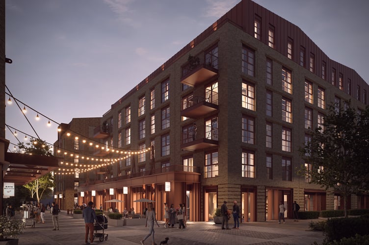 The Pines Way development planned on the former Homebase site in Bath.