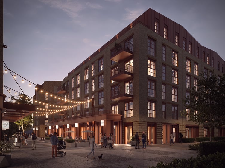 The Pines Way development planned on the former Homebase site in Bath.