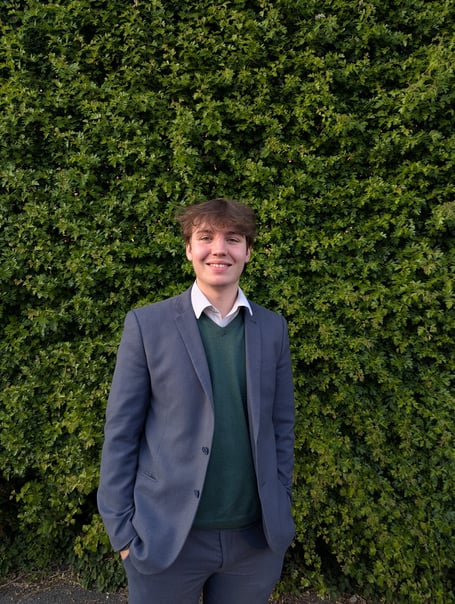 Thomas Daw, 21, Green councillor for Wrington on North Somerset Council