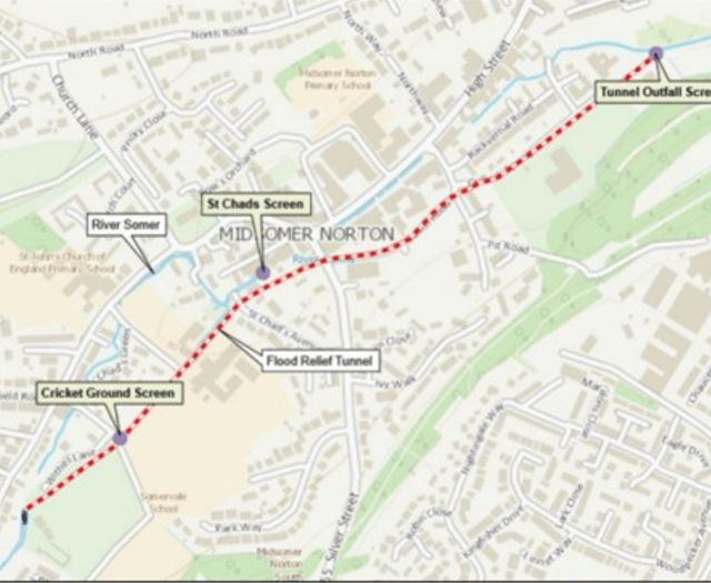Maintenance work on Midsomer Norton flood defences to take place