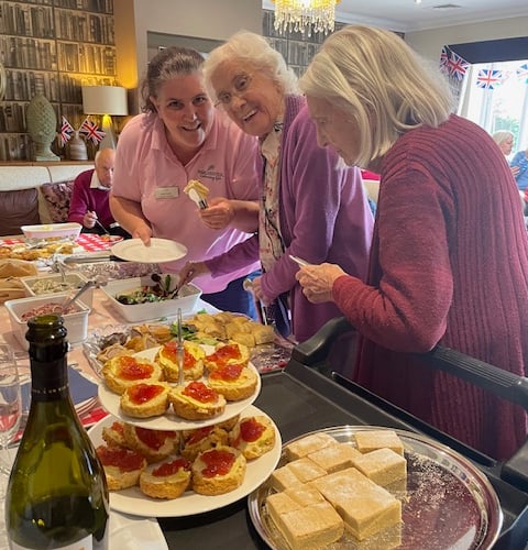 Residents of Crandon Springs Care Home in Wells marked the 80th anniversary of VE Day with a day of remembrance, music, and community spirit.