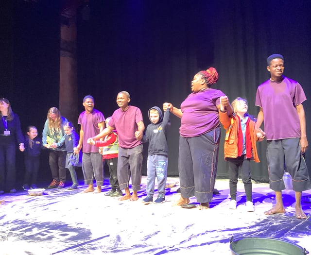 Pupils at a school in Peasedown make special visit to Egg Theatre