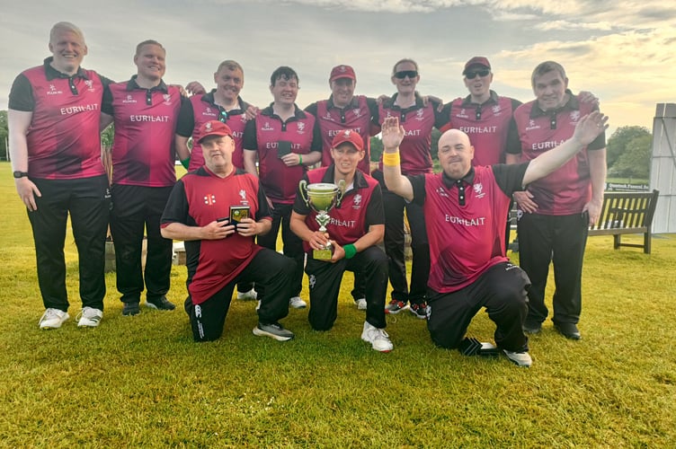Somerset Visually Impaired winning cricketers