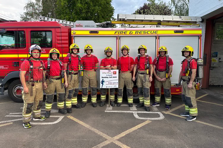 Firefighters at Chew Magna and Blagdon Fire Stations are raising money for Cancer Research UK and The Fire Fighters Charity.
