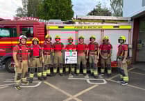 Firefighters raise more than £1,000 for charity after running the Chew Valley 10k