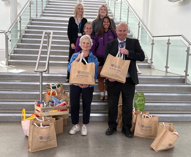 Hayesfield School's generosity helps hospital patients in Bath