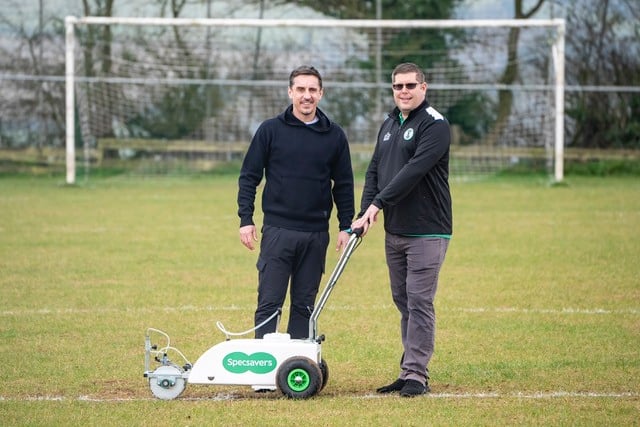 Gary Neville and Specsavers searching for clubs needing pitch upgrades