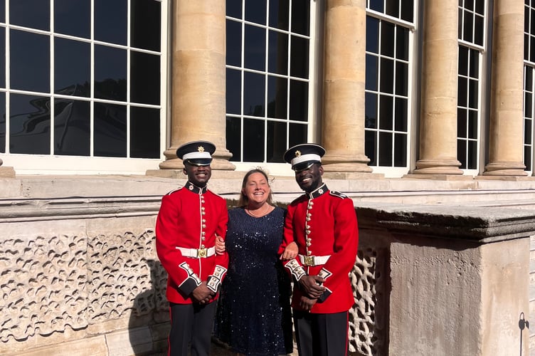 Head of St Mary’s Church of England Primary School Cathie Lampert at Buckingham Palace for the Education and Skills Garden Party.