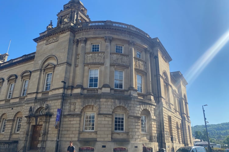 The Guildhall, where Bath and North East Somerset meets.