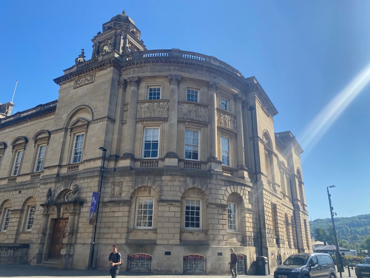The Guildhall, where Bath and North East Somerset meets.