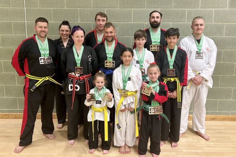 Successful students from Midsomer Norton TAGB Tae Kwon-Do