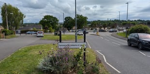 'Welcome to Frome' sign located by Midsomer Norton