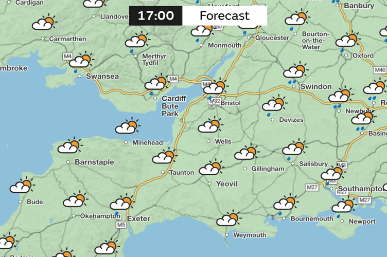 Lighter showers, cloudy skies and some sun is expected into the evening on Saturday, Jun 7