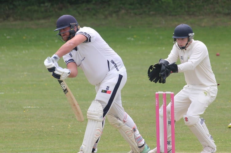 Action from Temple Cloud's home game against Shapwick and Polden