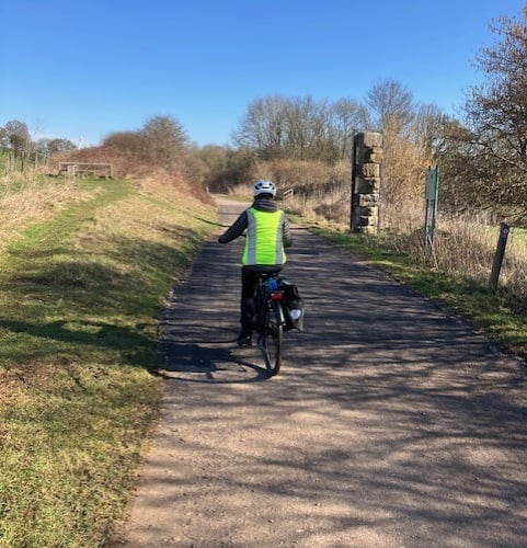 The newly resurfaced cycle path between Wellow and Midford. 