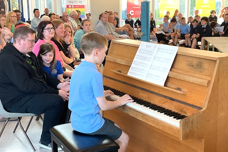 Children from Peasedown St John Primary School take part in their Spring Concert in front of a packed audience of parents, grandparents and carers.  