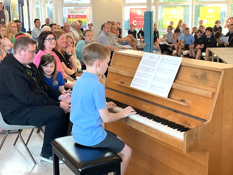 Children from Peasedown St John Primary School take part in their Spring Concert in front of a packed audience of parents, grandparents and carers.