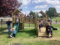 Preschool celebrates new community funded play equipment