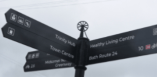 Radstock unveils new town wayfinding project