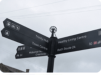 Radstock unveils new town wayfinding project