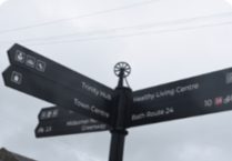 Discover Radstock's town transformation with wayfinding