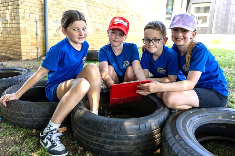 Children from Peasedown St John Primary School take part in CARE week