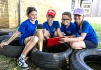 Peasedown Primary School students celebrate 'CARE' week