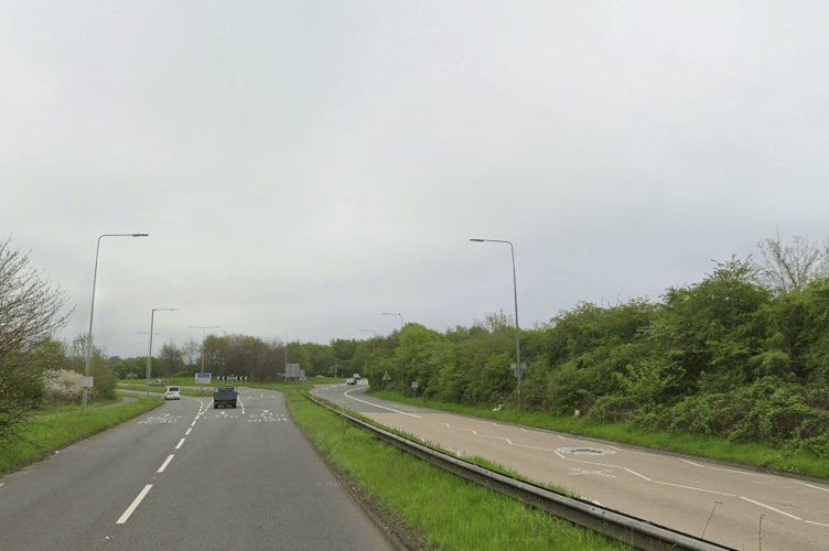 The road was closed between Hicks Gate roundabout and Broadmead roundabout