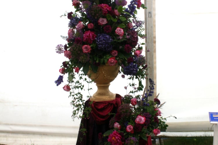 Coral Gardiner best in show floral art at the 2025 Royal Bath and West Show