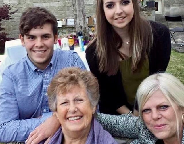 Josh with wife Harlie, Nan Mary and Mum Lisa