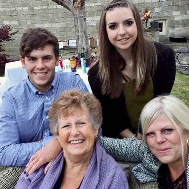 Josh with wife Harlie, Nan Mary and Mum Lisa