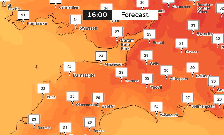 The forecast for Monday, June 30