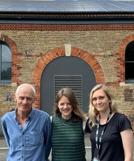 Steve Macarthur, Fiona Barrows and Olivia Dimery