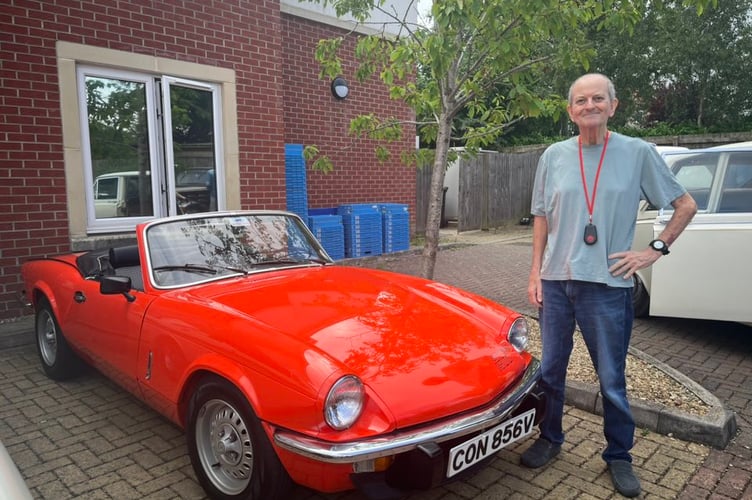 Tony and the Spitfire, recalling the many he had owned and his days driving them in the countryside.