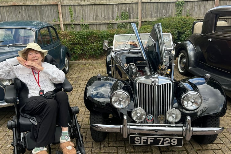 Residents enjoyed seeing classic cars at the Kingfisher Lodge.
