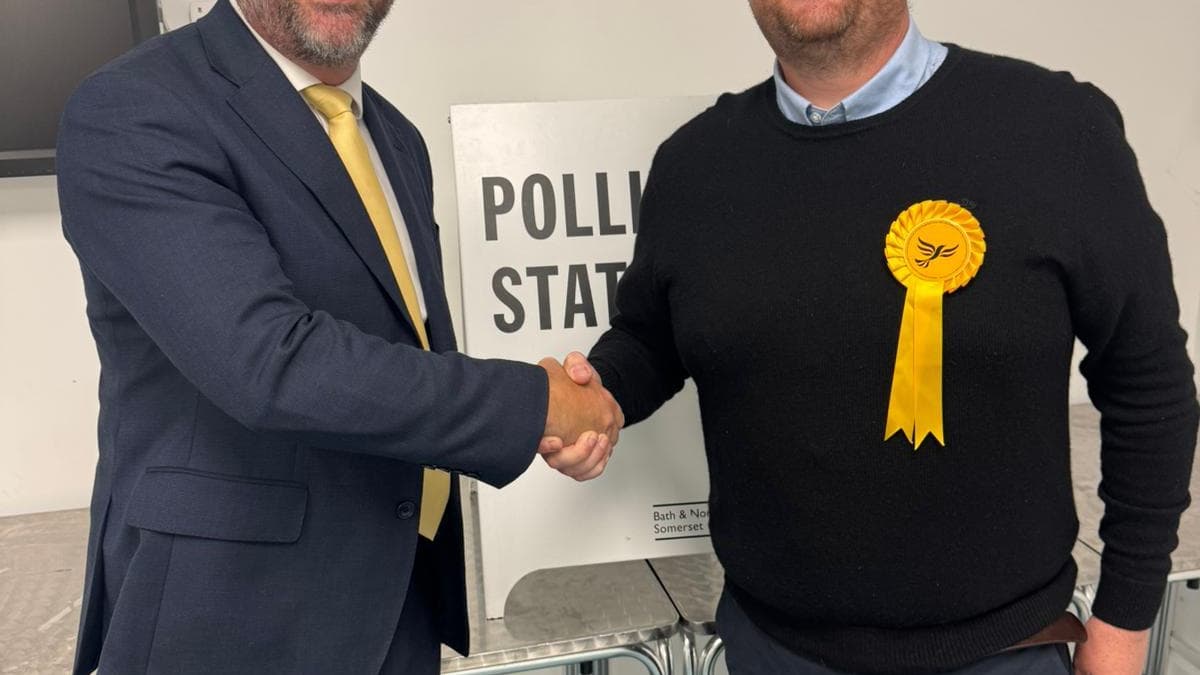 Liberal Democrats celebrate victory in Mendip by-election