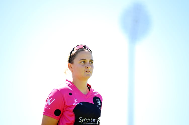 Niamh Holland - delighted with Somerset women's victory.