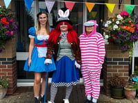 Care home celebrates with Mad Hatter tea party