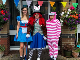 Care home celebrates with Mad Hatter tea party
