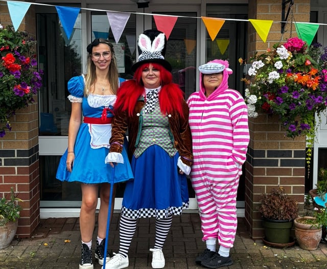 Care home celebrates with Mad Hatter tea party